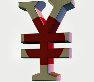 a 3d representation of the yen