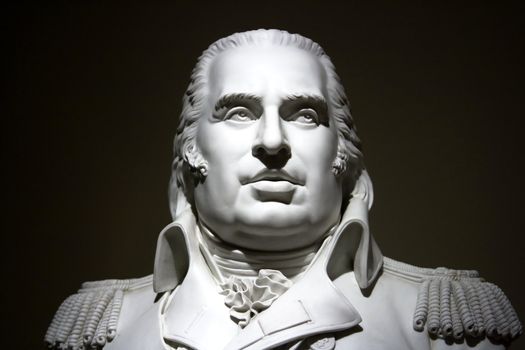 Statue or bust of French general in Paris France