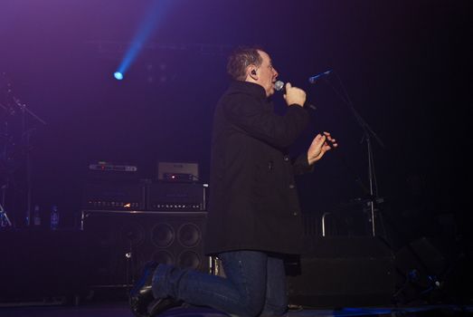 Simple Minds performs at Sala Polivalenta December 15, 2009 in Bucharest.