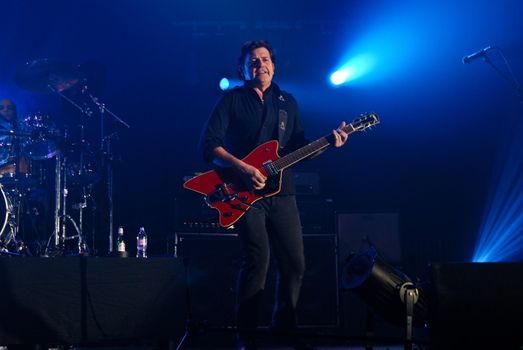 Simple Minds performs at Sala Polivalenta December 15, 2009 in Bucharest.