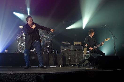 Simple Minds performs at Sala Polivalenta December 15, 2009 in Bucharest.