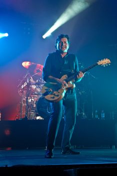 Simple Minds performs at Sala Polivalenta December 15, 2009 in Bucharest.