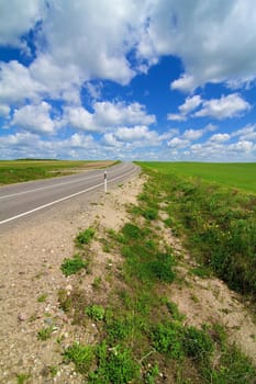 Long road stretching out into the distance