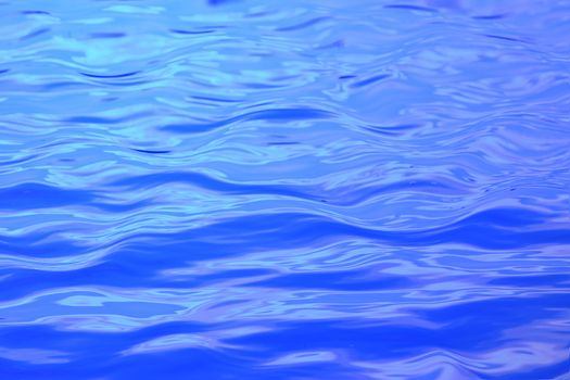 Soft blue waves in calm waters