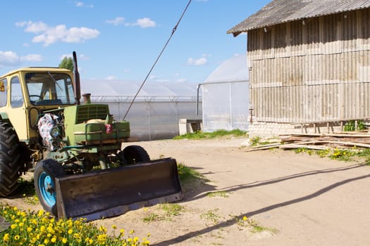 Tractor to the greenhouse