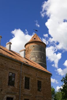 Old castle tower in lithuania, Panemune regional park