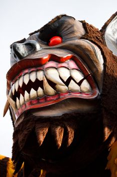 A float at the carnival of Viareggio 