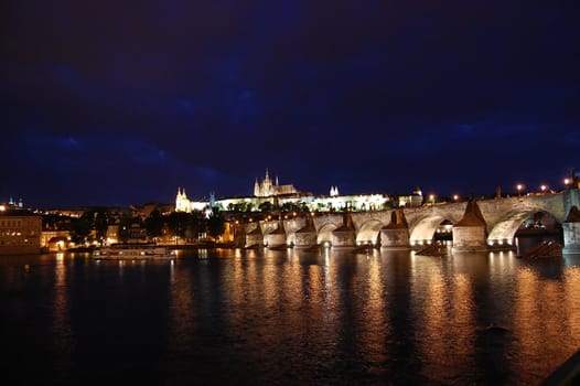 Charles bridge in Prague in Czech Republic