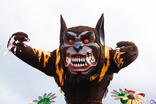 A float at the carnival of Viareggio 