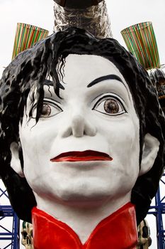 A float at the carnival of Viareggio 