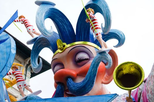 A float at the carnival of Viareggio 