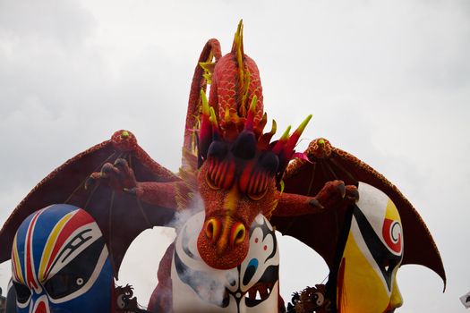 A float at the carnival of Viareggio 