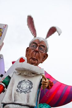 A float at the carnival of Viareggio 