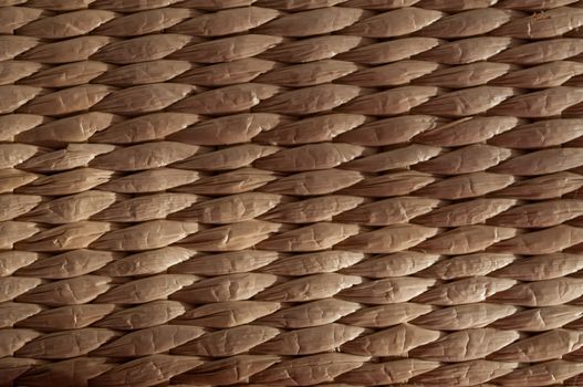 Close up capturing the weave of wicker