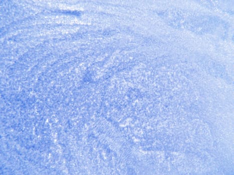 An ornament of frost on a window