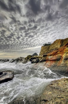 Crashing Waves at Cape Kiwanda and Haystack Rock