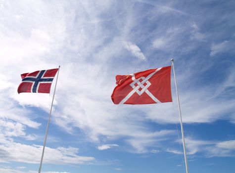 flag of Norway and Karmøy kommune