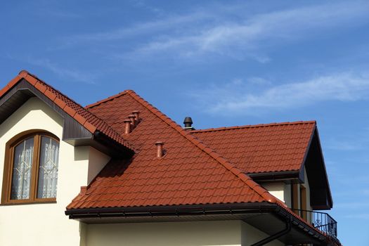 Roof against the sky