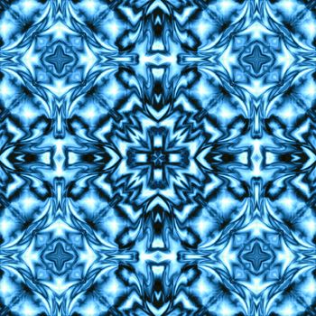 Seamless bluetile decorative pattern.