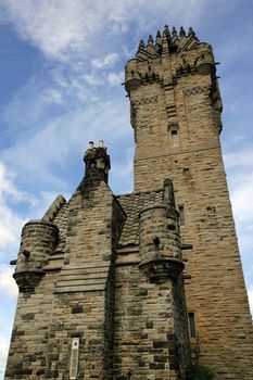 The William Wallace Monument in Scotland.
