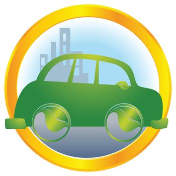 ecological transport, car running on bio energy
