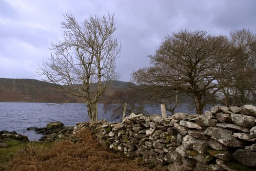 a view of a storm at carragh lake