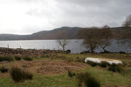 a view of a storm at carragh lake