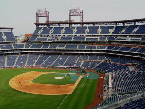 The Phillies home ballpark before a recent game