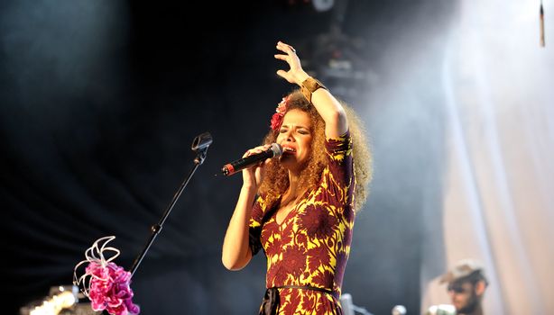 Brazilian singer Vanessa da Mata at the Paléo Festival, July 22nd 2008 in Nyon, Switzerland