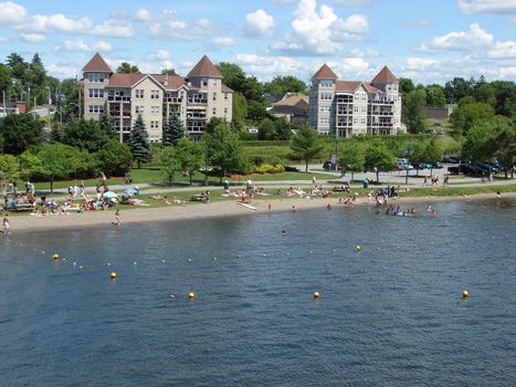  Memphremagog lake in Magog, Province of Quebec, Canada