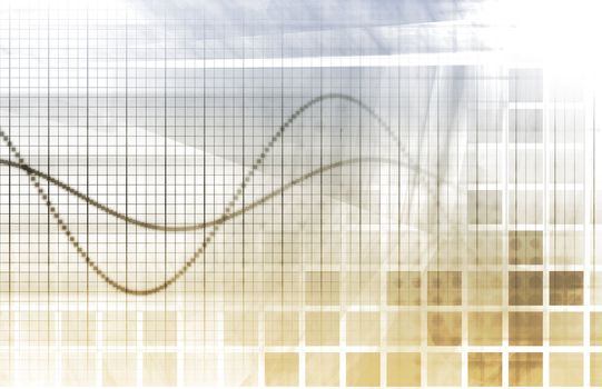 A Tech Futuristic Business Chart Abstract Art