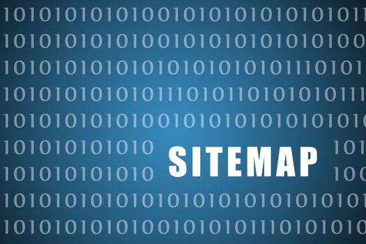 Sitemap Abstract on a Digital Website Background