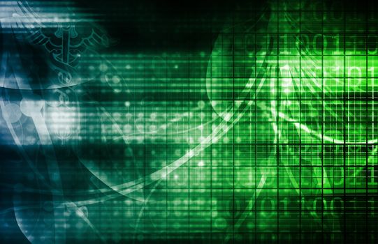 Technology Background as a Digital Abstract Art