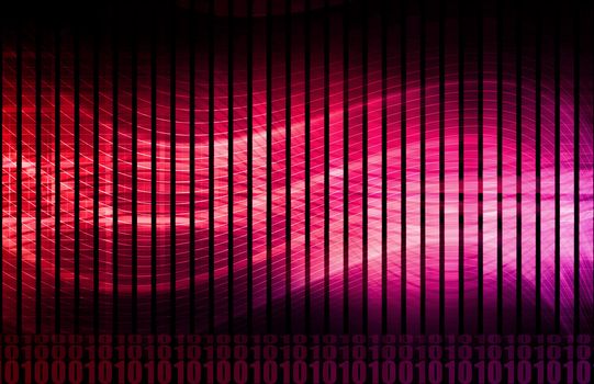 Flowing Energy as a Digital Abstract Background
