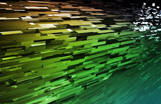 Digital Network with Fast Moving Data Packets
