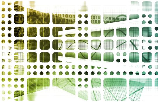Modern Technology Code Illustration Lines as Art