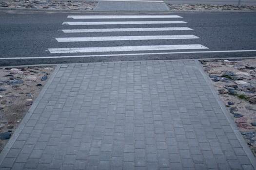 Empty pedestrian crossing.
