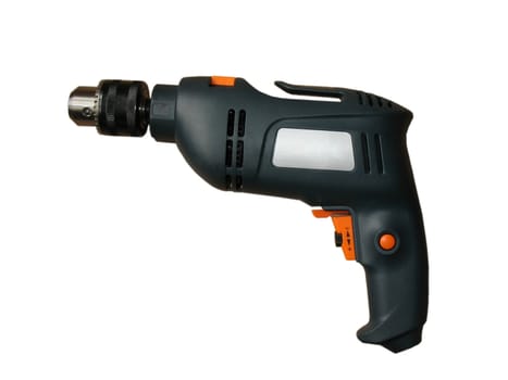 Cordless drill isolated on white. Including clipping paths.