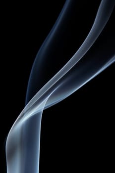 Abstract shot of the rising smoke