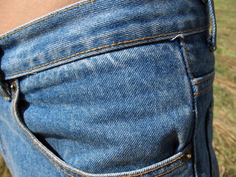 Jeans extreme close - up.