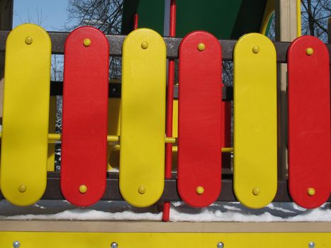 A colored elements of children playground.