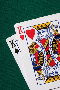 Pocket kings - a very strong hand in texas holdem poker