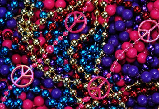 colorful beads as an Abstract background texture