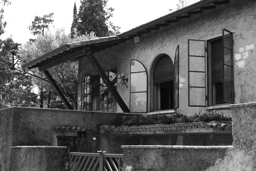Italian villa in monochrome