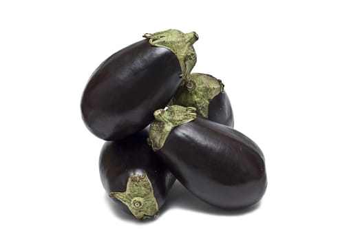 Eggplant isolated on white background.