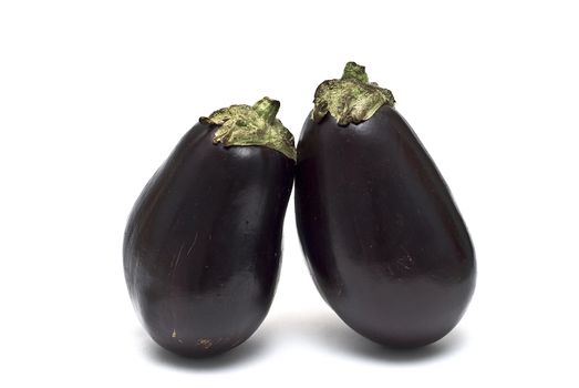 Eggplant isolated on white background.