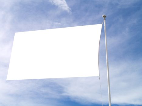 white flag to put on text or image