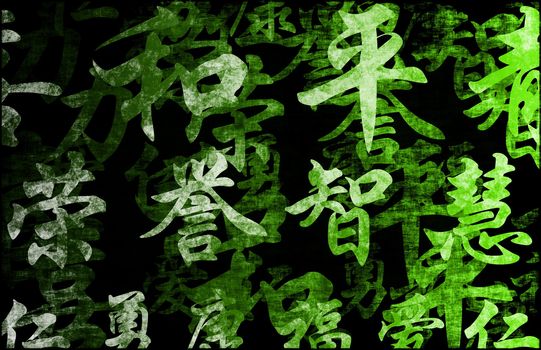 A Feng Shui Auspicious Art Abstract Background