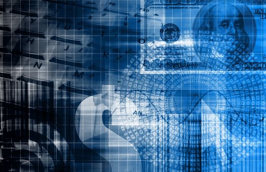 A Money Technology Business Background as Art