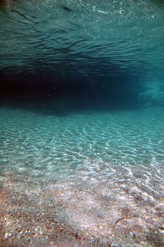 water and sun rays vertical